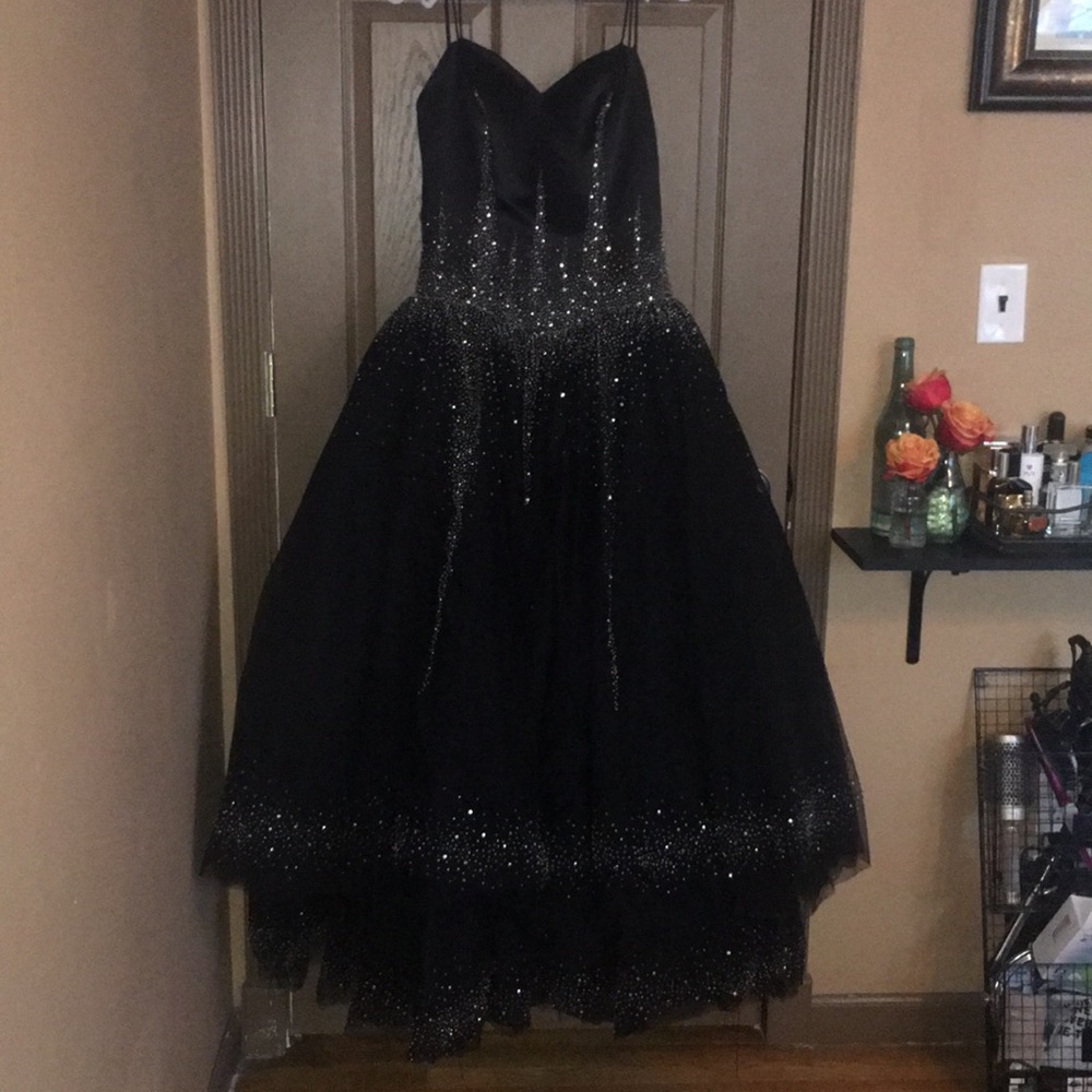 Gorgeous Black & Crystal Prom/Sweet 16 Gown